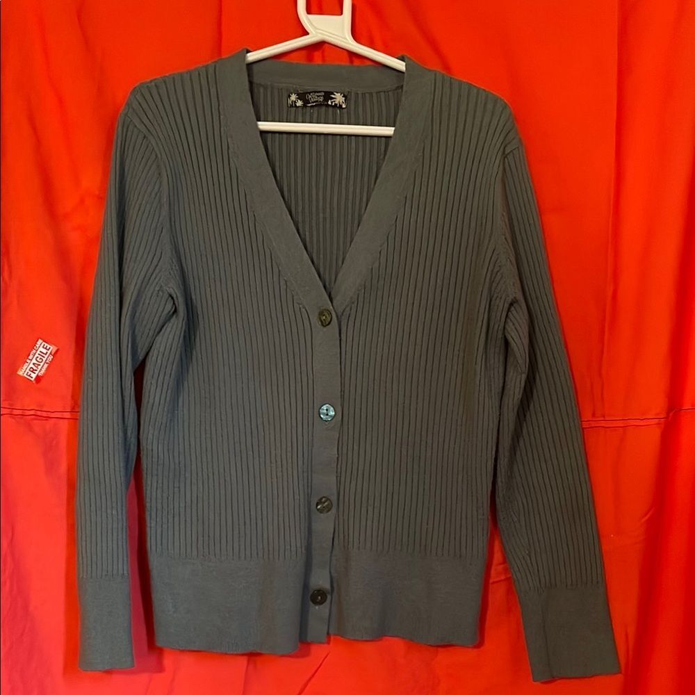 Women's Ribbed Cardigan Sweater CALIFORNIA VINTAGE